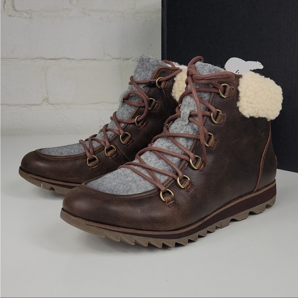 sorel Harlow Lace Cozy Burro Shearling Ankle Boot Women's Sizes